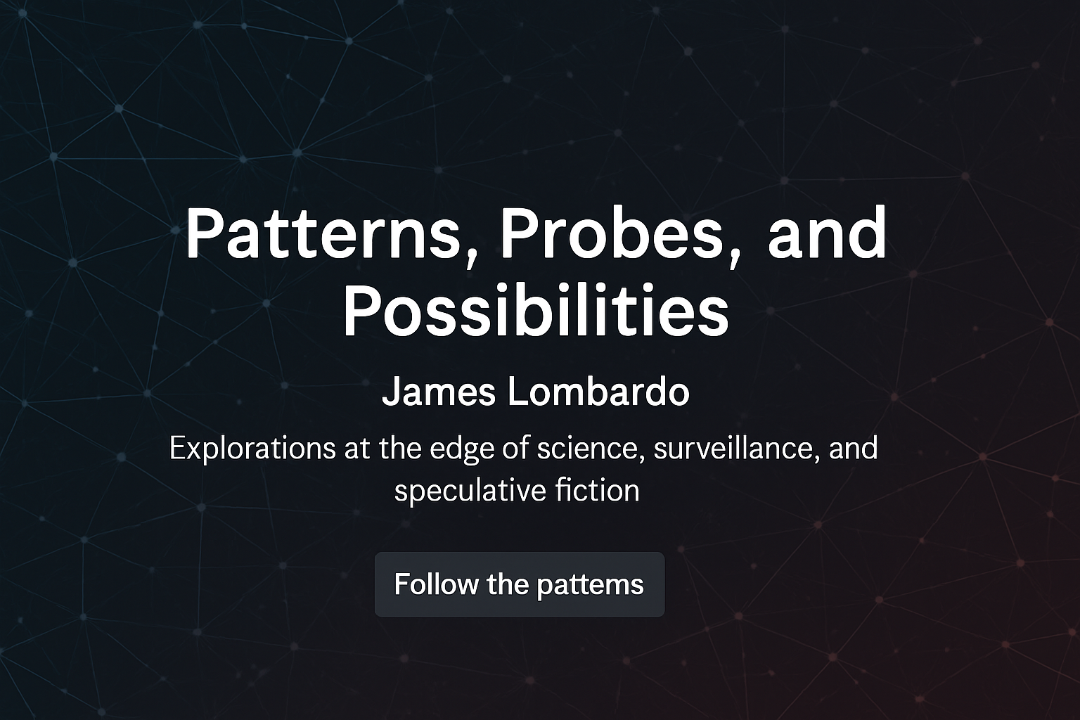 Patterns, Probes, and Possibilities Banner